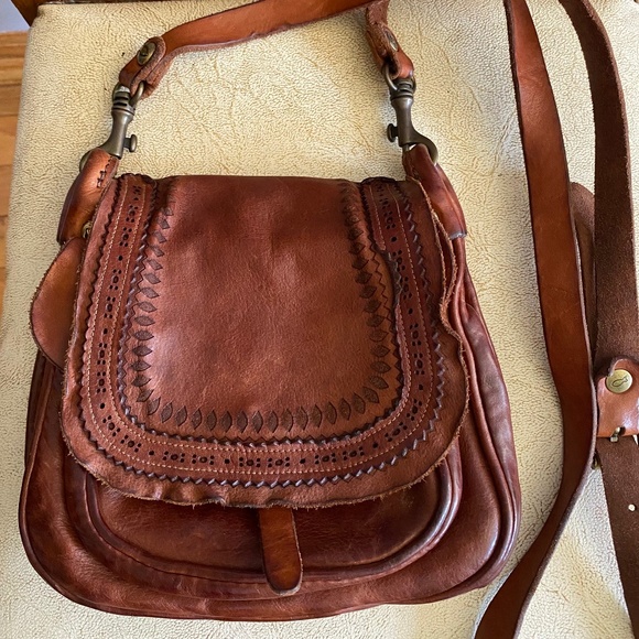 Campomaggi Brown Leather Crossbody Bag - Picture 1 of 8